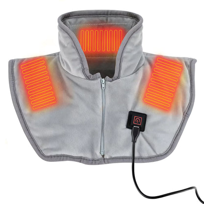 Electric Neck & Shoulder Heating Pad – USB Heated Wrap for Back & Cervical Pain Relief