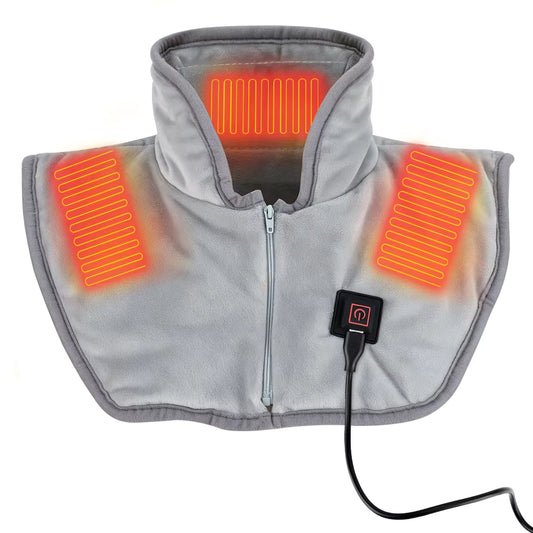 Electric Neck & Shoulder Heating Pad – USB Heated Wrap for Back & Cervical Pain Relief