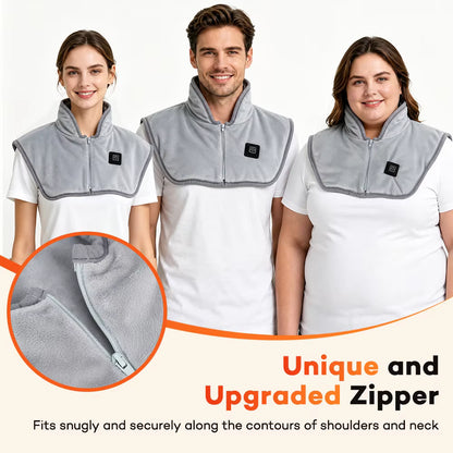 Electric Neck & Shoulder Heating Pad – USB Heated Wrap for Back & Cervical Pain Relief